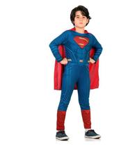 Fantasia Super Homem / SuperMan Infantil Longa Std - Batman vs Superman