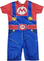 Fantasia Super Mario Bros Jogo Cosplay infantil FANT102 BM Fantasia Super Mario Bros Jogo Cosplay infantil FANT102 BM