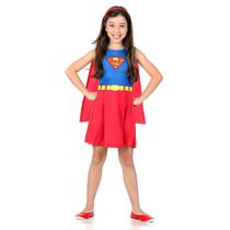 Fantasia Super Mulher POP Infanil - Liga da justiça - Original