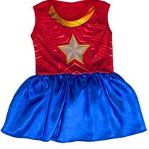 Fantasia Super Star Baby Para Menina Bebê Feita Em Poliéster Mulher Maravilha Carnaval Fantasias Super Fantasia Super Star Baby Para Menina Bebê Feita Em Poliéster Mulher Maravilha Carnaval Fantasias Super