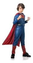 Fantasia Superman Infantil Super Homem Luxo Com Músculo Capa Fantasia Superman Infantil Super Homem Luxo Com Músculo Capa