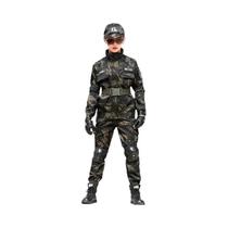Fantasia Tática Militar Infantil Camuflada Para Halloween, Traje De Exército Para Meninos E Meninas