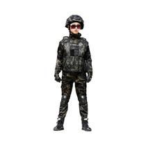 Fantasia Tática Militar Para Crianças, Traje De Camuflagem Para Halloween, Roupa De Exército Para