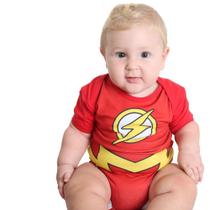 Fantasia The Flash Bebe Body Verão de Alogodão Sulamericana