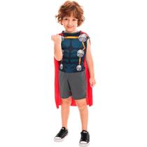 Fantasia Thor Infantil Clássica Curta Com Capa Fantasia Thor Infantil Clássica Curta Com Capa