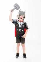 Fantasia Thor Ragnarok Infantil Com Mascara E Martelo