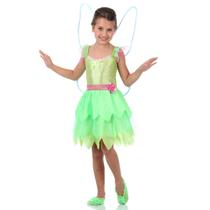 Fantasia Tinker Bell Sininho Infantil Luxo com Asas - Disney Fantasia Tinker Bell Sininho Infantil Luxo com Asas - Disney