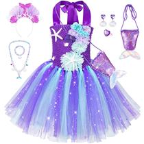 Fantasia Topney Little Mermaid Tutu Dress Girl 5T 5-6 anos Fantasia Topney Little Mermaid Tutu Dress Girl 5T 5-6 anos