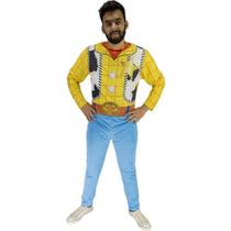 Fantasia Toy Story Adulto Xerife Woody Longo Fantasia Toy Story Adulto Xerife Woody Longo