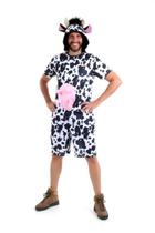 Fantasia Vaca Masculino Curto Adulto - Carnaval Fantasia Vaca Masculino Curto Adulto - Carnaval