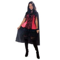 Fantasia Vampira Twilight - Heat Girls - Halloween Vestido e Capa Fantasia Vampira Twilight - Heat Girls - Halloween Vestido e Capa
