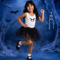 Fantasia Vampirinha Infantil Body Vermelho ou Branco Saia Preta Fantasia Vampirinha Infantil Body Vermelho ou Branco Saia Preta