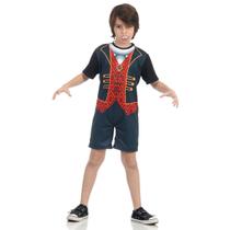 Fantasia Vampiro Damian Curto Infantil - Halloween