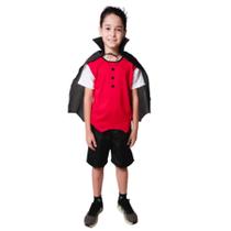 Fantasia Vampiro Masculino Infantil c/ capa