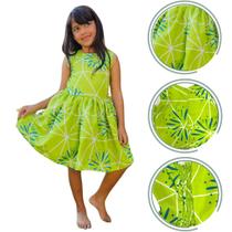 Fantasia Vestido Alegria Infantil Menina Divertidamente