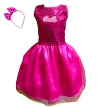 Fantasia Vestido Barbie Infantil - Mundo Encantado Fantasias