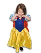 Fantasia Vestido Branca Neve Disney Princesa Capa Infantil - Brink Model