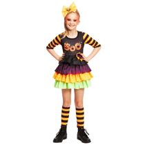 Fantasia Vestido Bruxa Com Meias Infantil