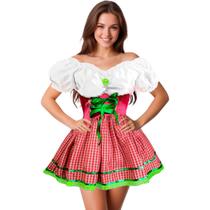 Fantasia Vestido Festa Junina Anarrie Adulto Feminino de Luxo