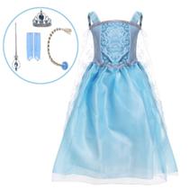 Fantasia Vestido Frozen Elsa Infantil com Capa e Acessórios - SonhoFantasiaKids