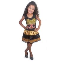 Fantasia Vestido Infantil Lol Queen Bee Surprise 2 A 8 Anos