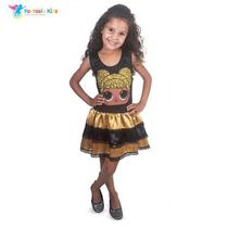 Fantasia Vestido Infantil Lol Queen Bee Surprise 2 A 8 Anos
