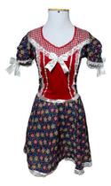 Fantasia Vestido Junina Caipira Adulto Luxo Safira Fantasia Vestido Junina Caipira Adulto Luxo Safira