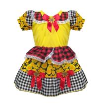 Fantasia Vestido Junino Infantil Bebê Girassol Junino Quadrilha Festa Carnaval e Halloween Fantasia Vestido Junino Infantil Bebê Girassol Junino Quadrilha Festa Carnaval e Halloween