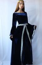 Fantasia Vestido Longo Medieval Celta Luxuosa Fantasia Vestido Longo Medieval Celta Luxuosa