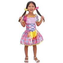 Fantasia Vestido para Festa Junina Infantil Fashion Fitas Quadrilha - Brink Model