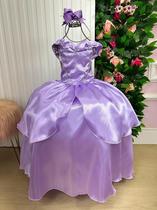 Fantasia vestido Princesa Lílas Rapunzel Longa Fantasia vestido Princesa Lílas Rapunzel Longa