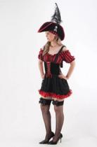 Fantasia/vestido/roupa pirata feminino luxo - DIRCEU