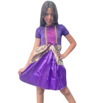Fantasia/vestido/roupa rapunzel infantil - MUNDO FELIZ