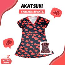Fantasia Vestido Simples da Akatsuki (Naruto)