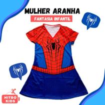 Fantasia Vestido Simples da Mulher Aranha