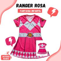Fantasia Vestido Simples da Ranger Rosa