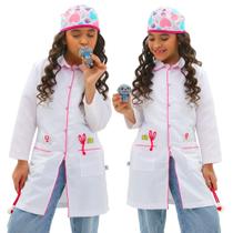 Fantasia VETERINÁRIA Infantil jaleco touca BRINDE MALETA