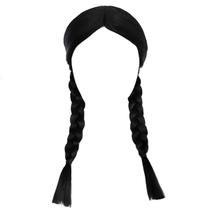 Fantasia Wandinha Acessório Cabelo Peruca Trança Adulto Familia Addms Cosplay Festa Mortiça Vandinha Kit Halloween