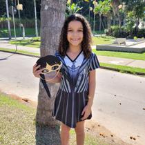 Fantasia Wandinha Adams Vestido Infantil Baile Halloween Fantasia Wandinha Adams Vestido Infantil Baile Halloween