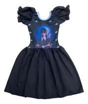 Fantasia Wandinha Addams Infantil 2 a 10 Anos Simples e Linda Fantasia Wandinha Addams Infantil 2 a 10 Anos Simples e Linda