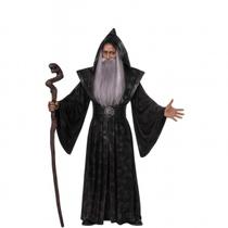 Fantasia Wizard Mago das Trevas Halloween