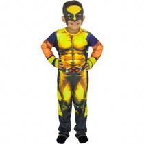 Fantasia Wolverine Infantil Longa