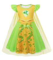 Fantasia WonderBabe Tiana Princess para meninas de Halloween de 1 a 2 anos