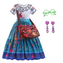 Fantasia Yipkorra Encanto Mirabel Vestido de cosplay para menina de 3 a 4 anos