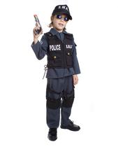 Fantasias Infantis SWAT Police - Deluxe Dress Up America