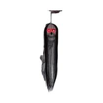 Fantasma De Halloween Suspenso Com Olhos Brilhantes E Cabelos Longos, Decoração De Cabeça De Fantasma De Halloween Suspenso Com Olhos Brilhantes E Cabelos Longos, Decoração De Cabeça De