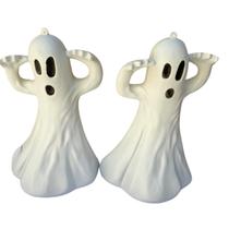 Fantasma plástico decoração Halloween pendurar kit com 2