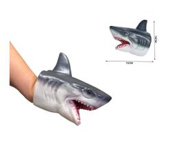 Fantoche Brinquedo Luva De Mão Tubarão Realista Silicone - Lynx produções