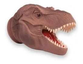 Fantoche Cabeça De Dinossauro Marrom 19,5Cm 341 - Super Toys