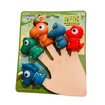 Fantoche De Dedos Dinossauros c/ 5 unidades Brinquedo